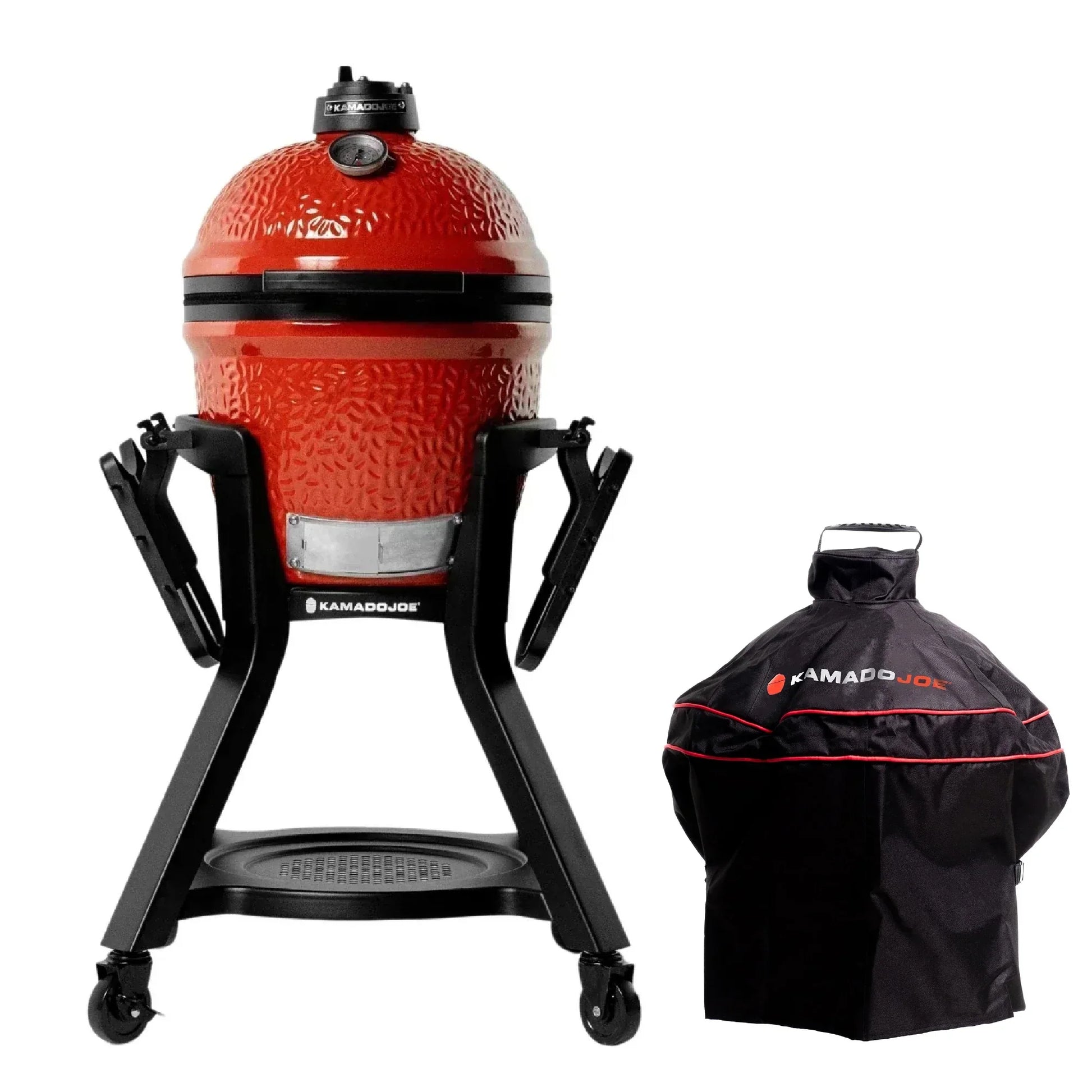 Joe Jr® plus Short Cover and Cart with Side Shelves Bundle