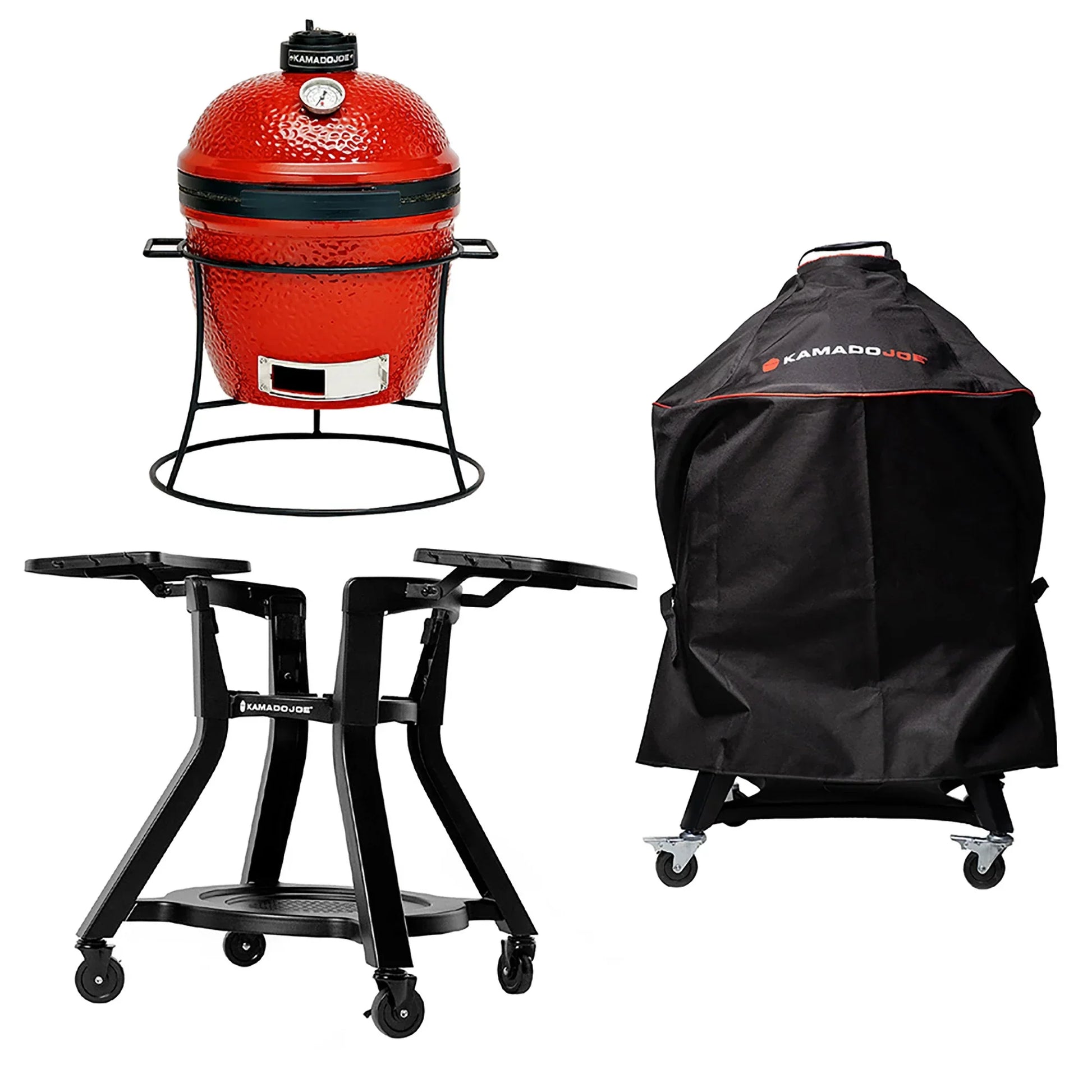 Joe Jr® plus Full-Length Cover and Cart with Side Shelves Bundle