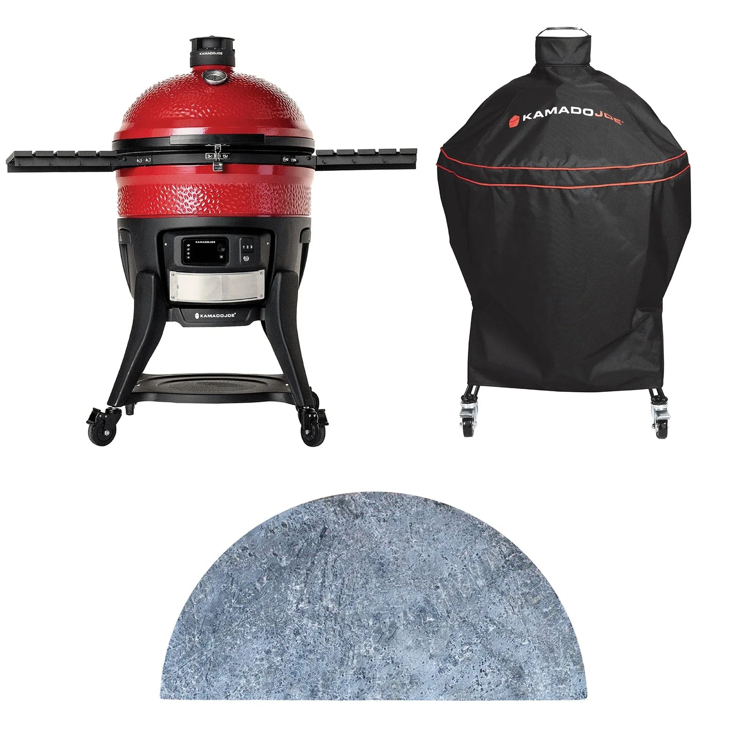 Big Joe® Konnected Joe™ Grill with Soapstone and Cover Bundle