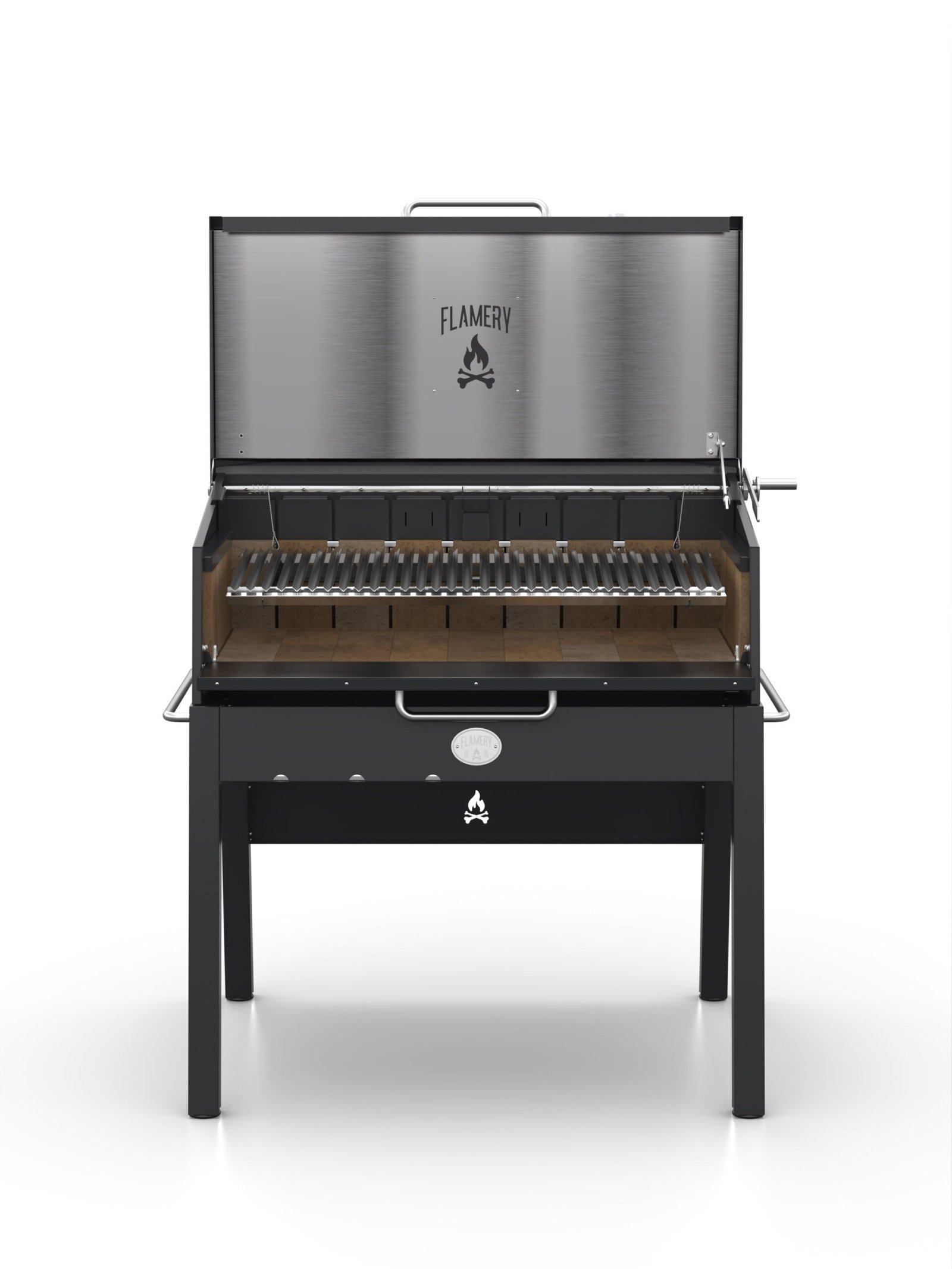 BBQ-L-A-STNDFront Flamery ASADO PRO.1.2 – Large Asado Grill on Stand - Image 1